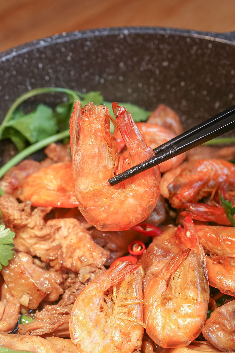 中餐厅黄晓明茄汁大虾的做法，