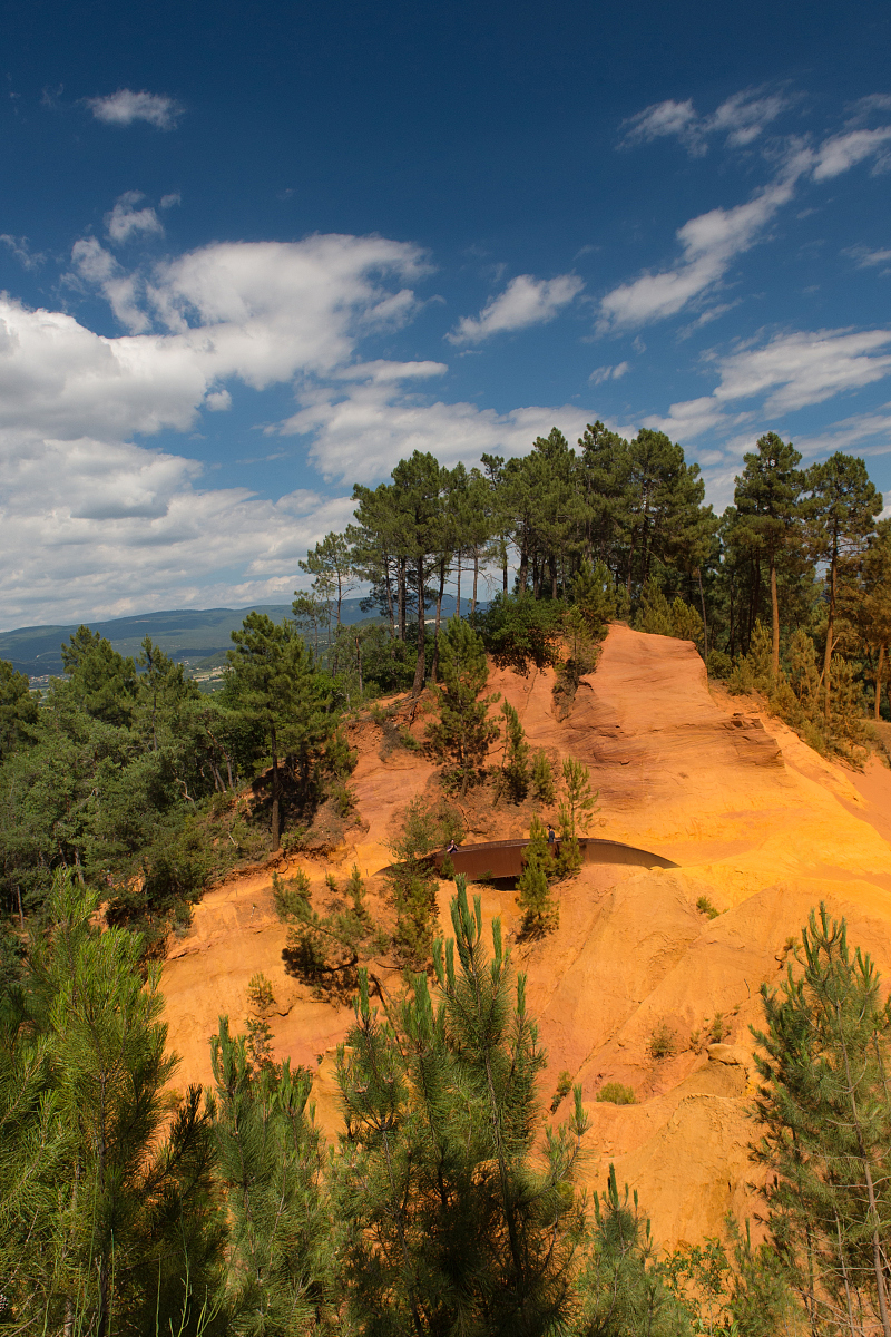 landscape with ochre in france