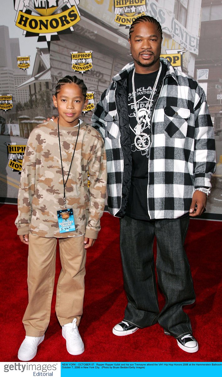 new york - october 07:  rapper rapper xzibit and his son tremayn