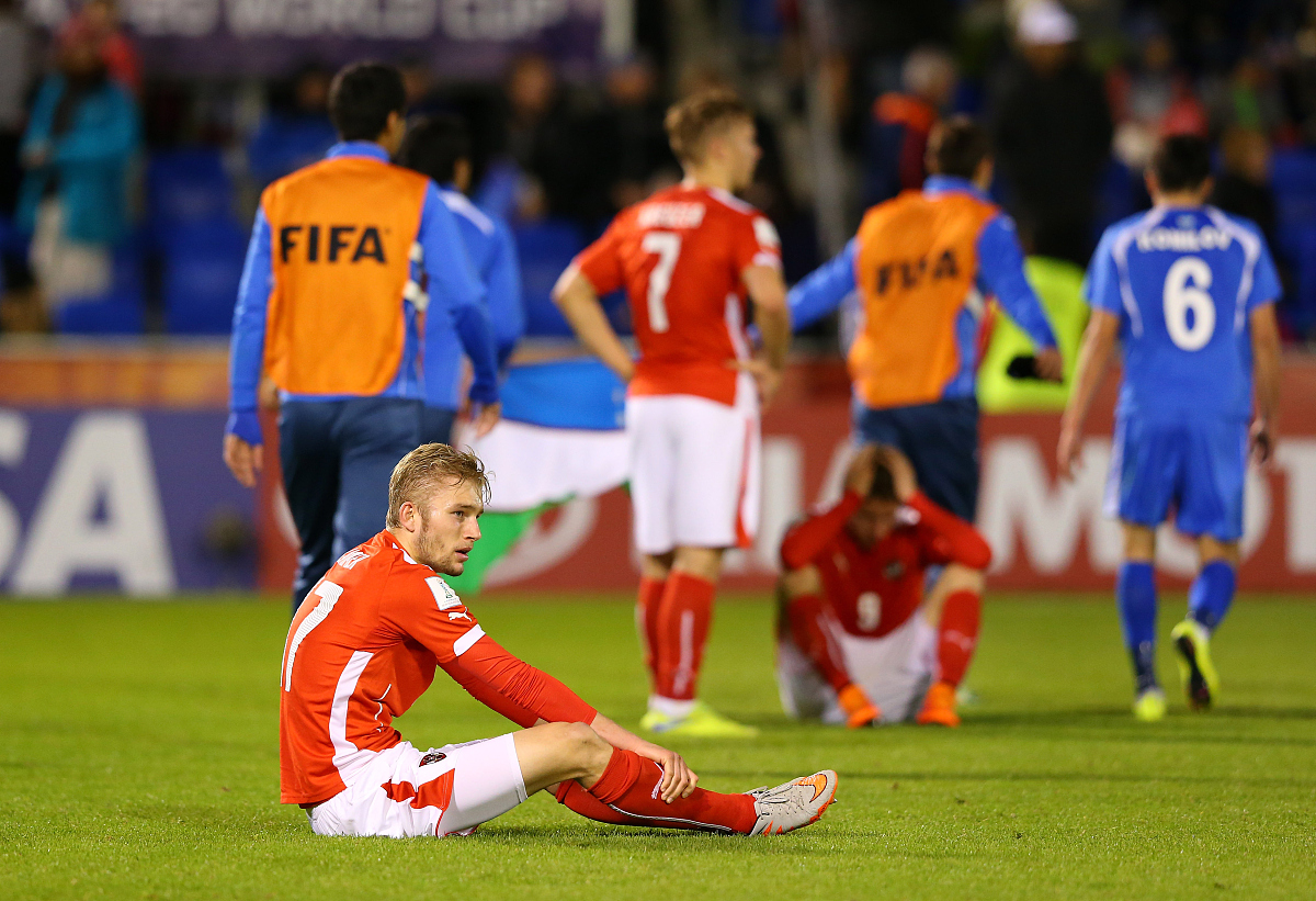 2015年6月11日,新西兰旺格雷,2015u20世界杯1/8决赛,奥地利vs乌兹别克