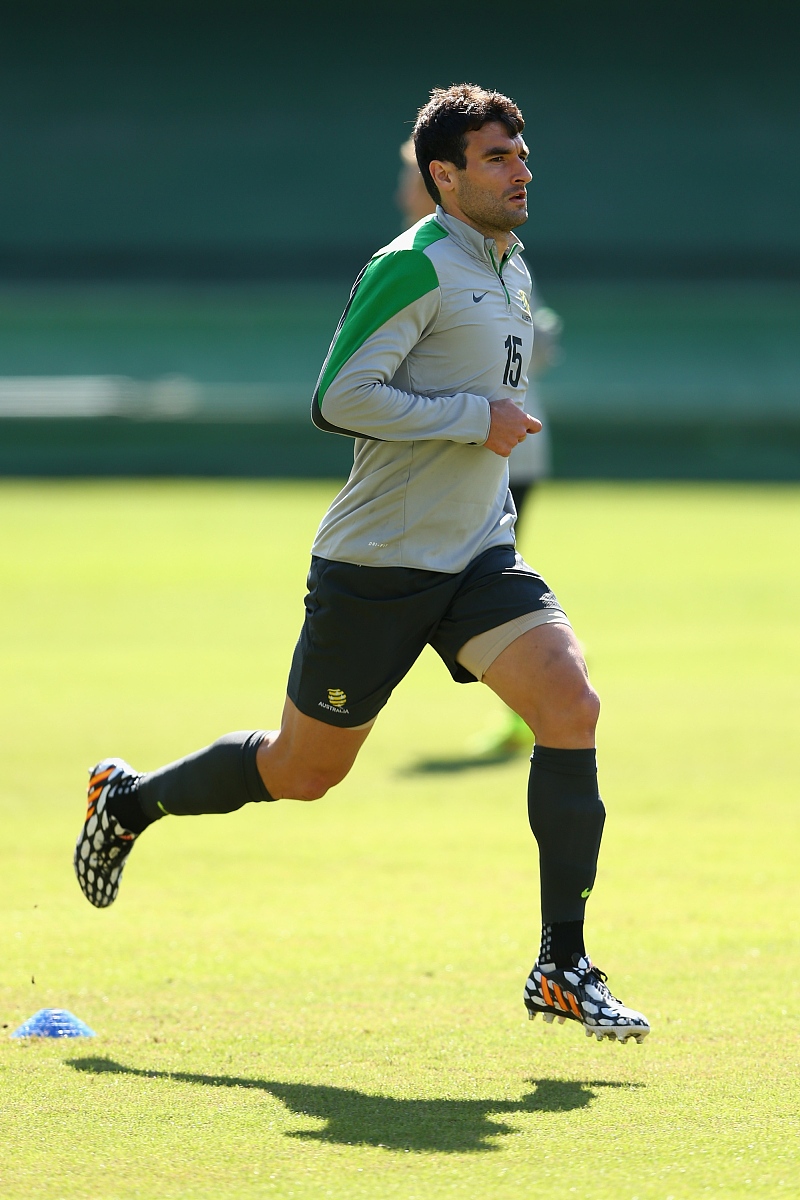 curitiba, brazil - june 22: socceroos captain mile jedina<strong>k</strong>