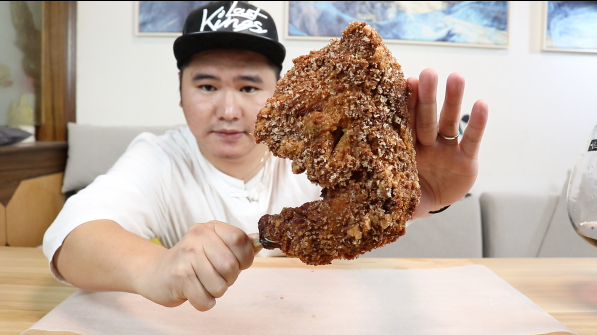 继100倍鸡块后,又来搞大脆皮手枪腿,买整只火鸡,只为一条腿!