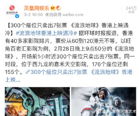 《流浪地球》香港上映遇冷?导演晒图回应,传言