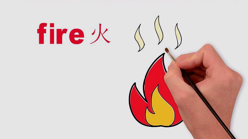 [图]亲子英语:单词fire