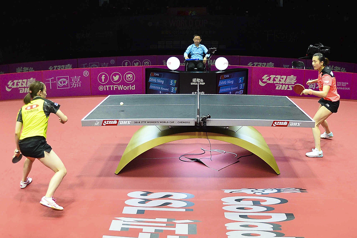2018国际乒联女子世界杯半决赛:丁宁vs石川佳纯