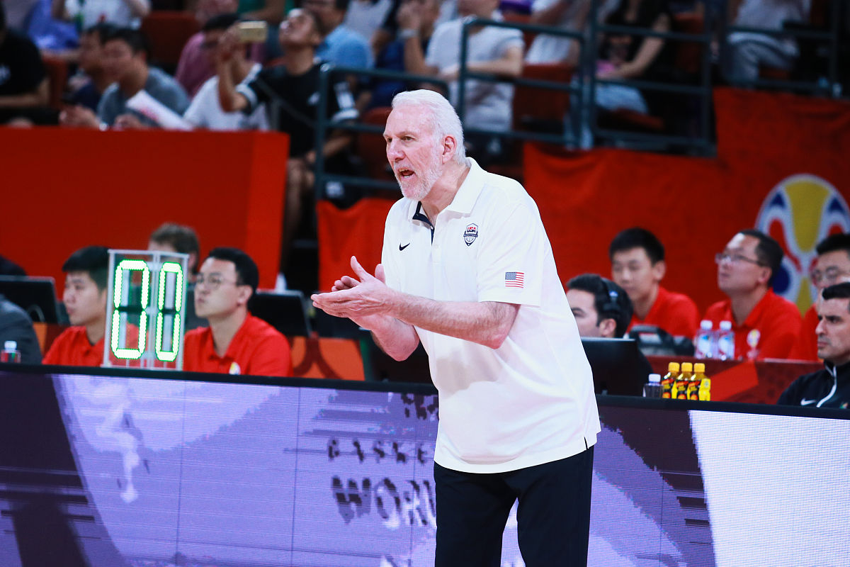2019年9月9日,广东深圳,2019男篮世界杯小组赛次轮k组,美国vs巴西.