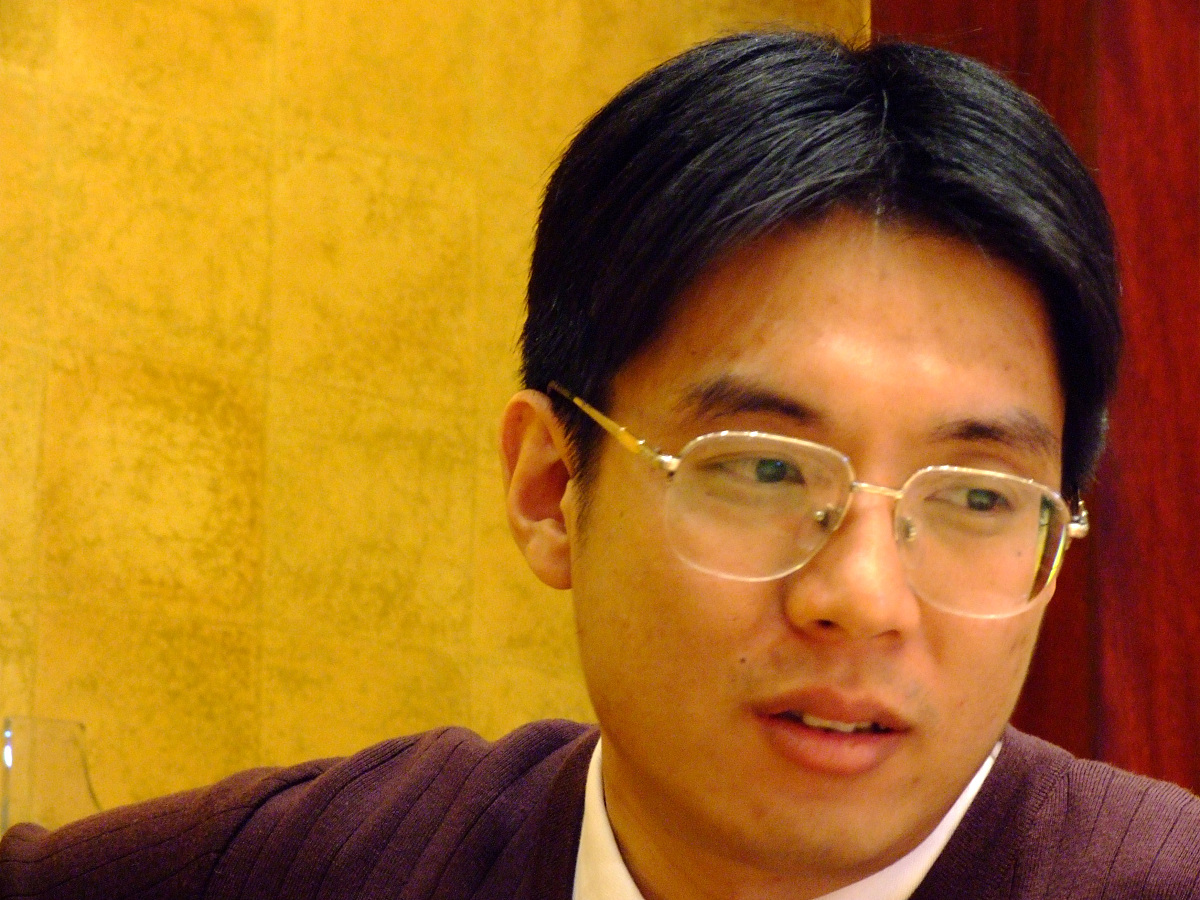 2005年12月9日,上海,博客网董事长方兴东.(资料图片)+++_+++方兴东,博
