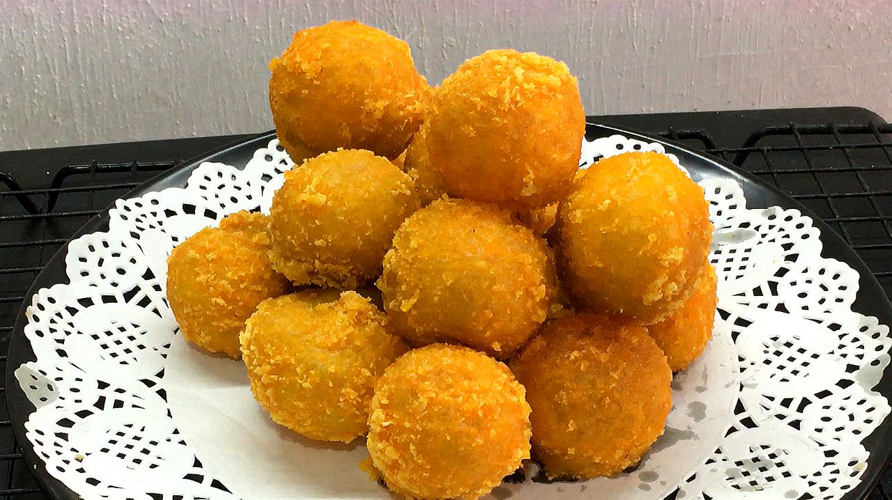 红薯丸子这样做才好吃,香甜酥脆,不油腻不开裂,一上桌就被抢光
