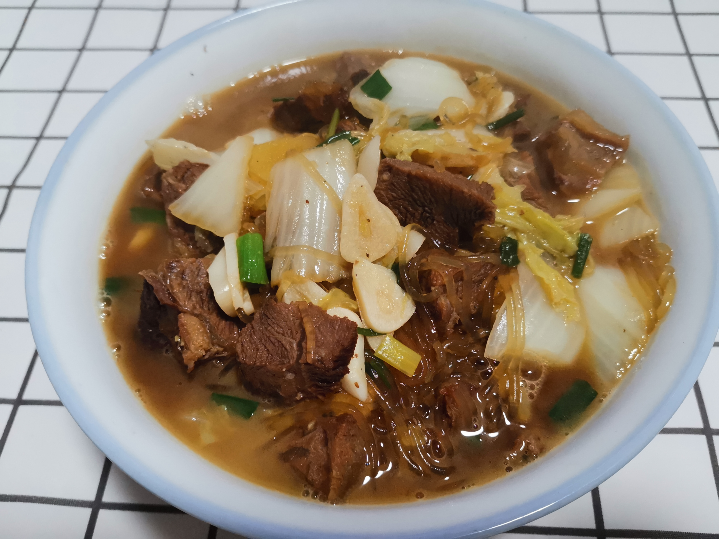 大白菜牛肉粉丝煲家常做法
