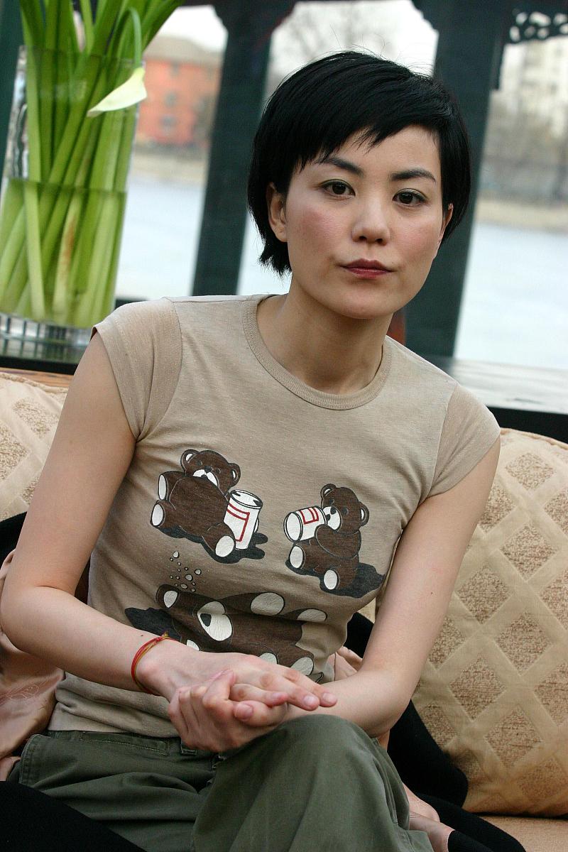 2004年2月11日,北京,王菲出席影片《大城小事》记者会.+++_+++大城小