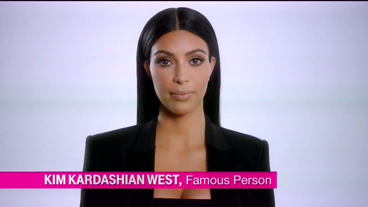 2015年01月29日讯,金·卡戴珊(kim kardashian)在电信公司广告中出镜.