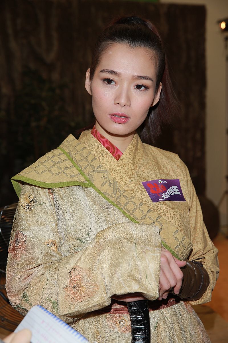 2014年3月6日,香港,tvb电视城拍摄《瀛真扮?s王》探班.吕慧仪