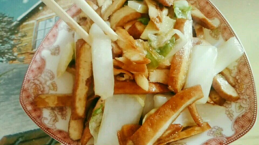 白菜炒豆干最好吃的做法,色香味俱全,营养美味又下饭