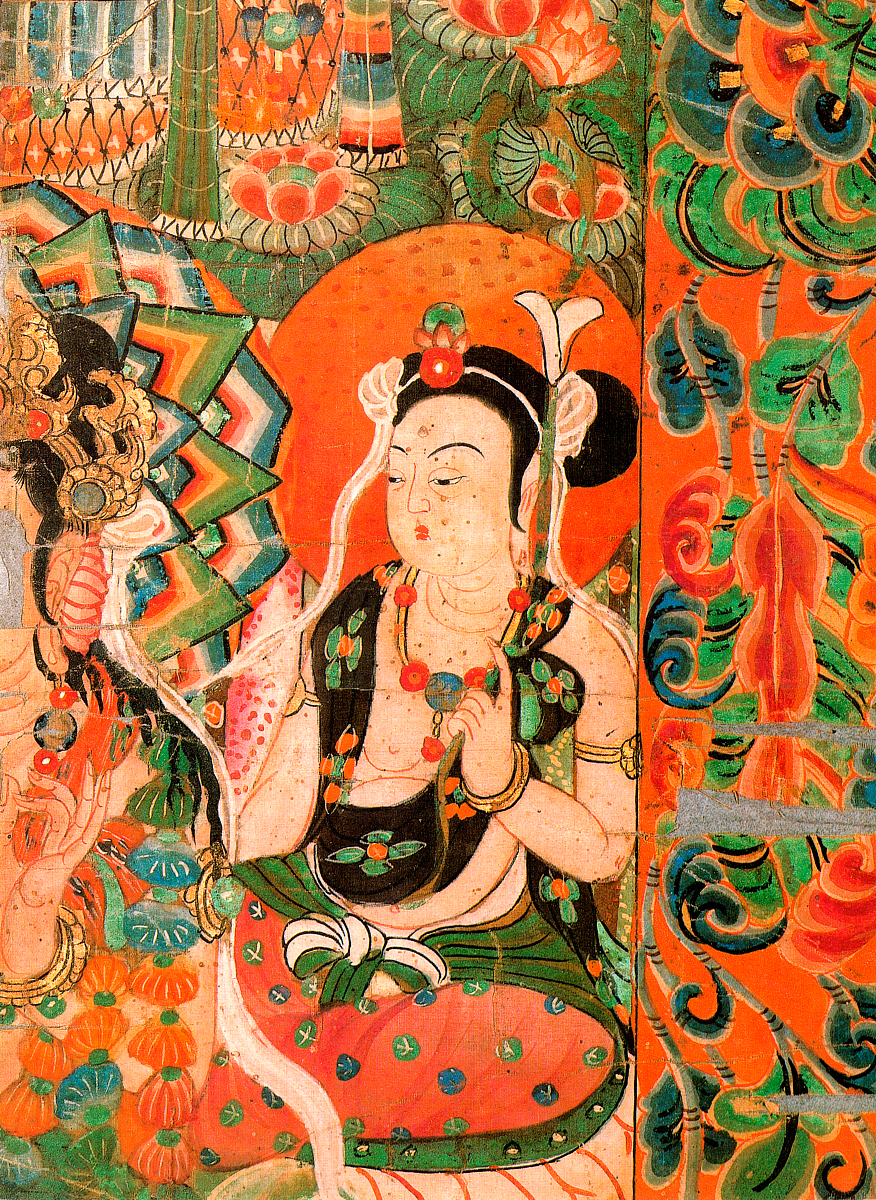 ***_***敦煌藏经洞流失海外的绘画珍品(经变):观经变相图片断·观世音