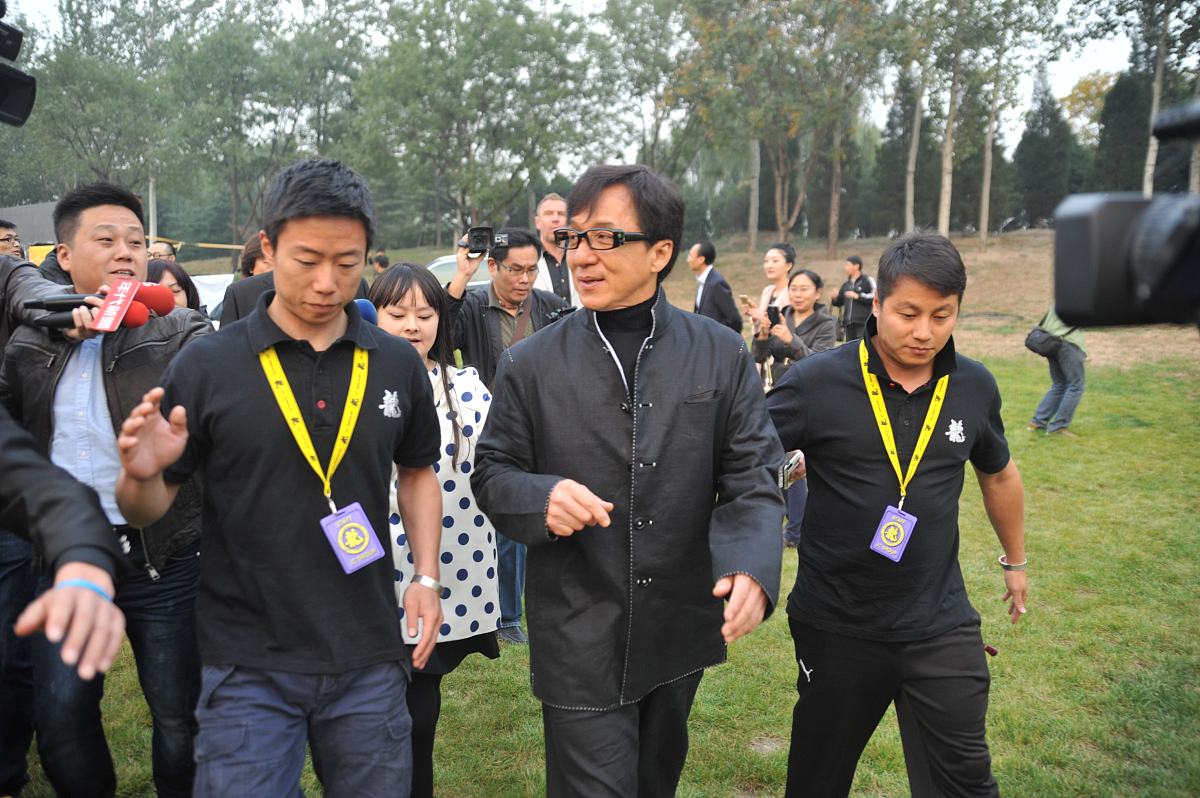 2014年10月23日,北京,成龙亮相电影《绝地逃亡》发布会.成龙