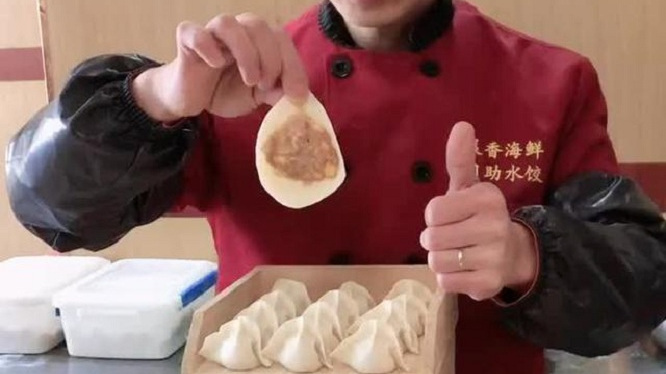五星级饭店师傅教你包饺子,这个手法,不学都亏大了!