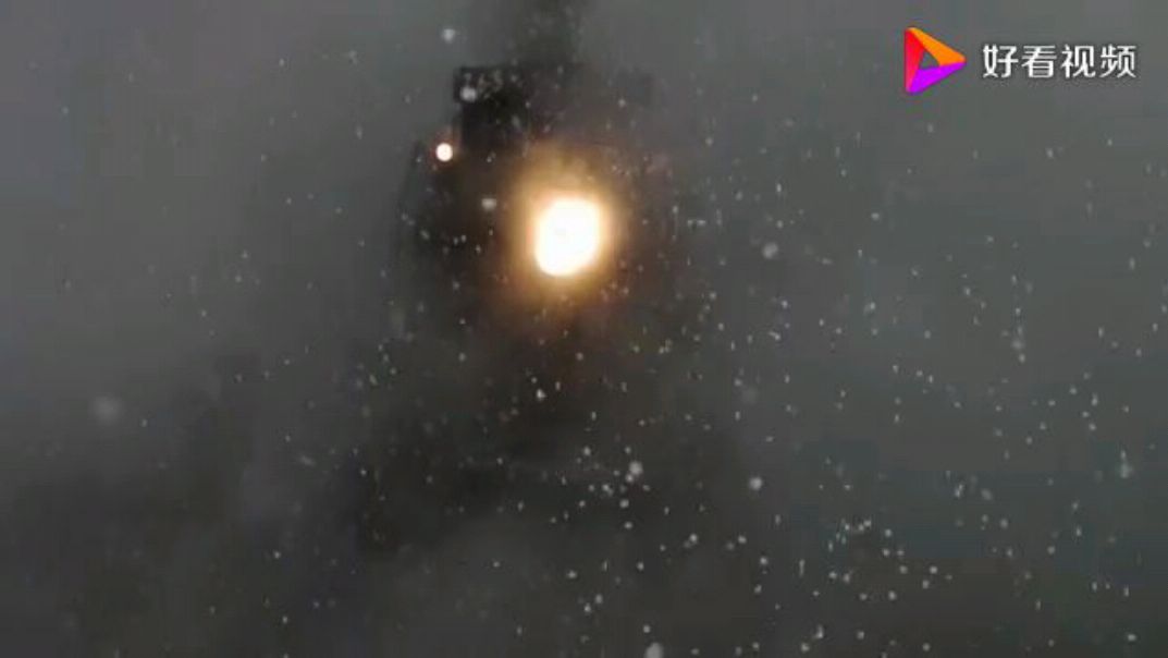 冬夜里 蒸汽机车765