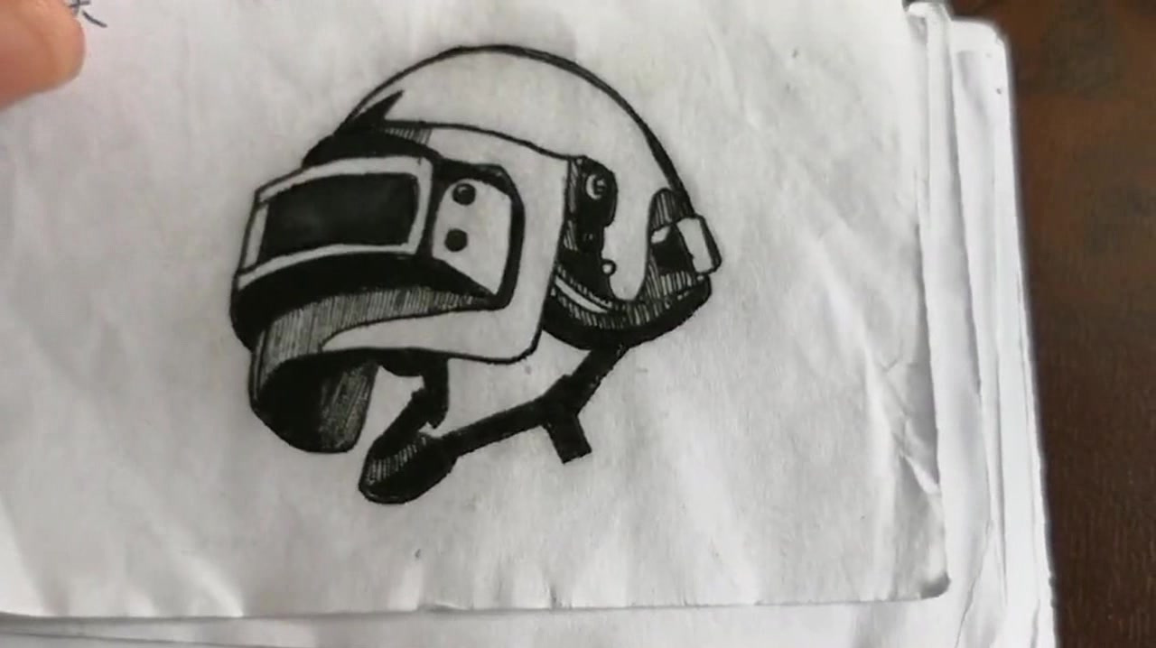 邻居家小孩画的绝地求生手绘,我一看惊呆了,这孩子有前途!
