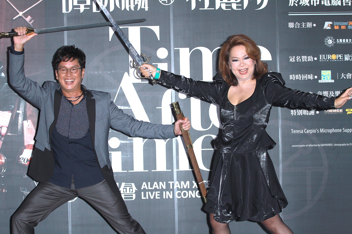 2012年5月13日,香港,明星演唱会记者会举行.***_*** 谭咏麟,杜丽莎+++