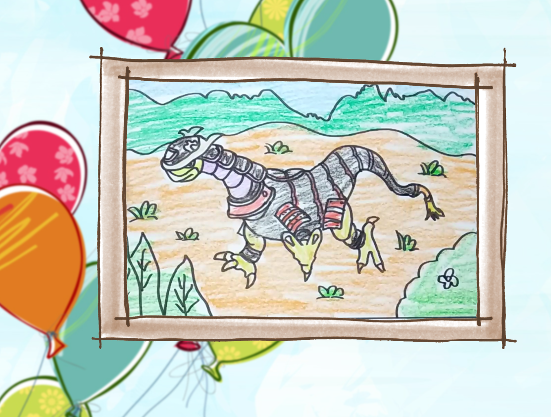 简笔画银龙兽 简单好学