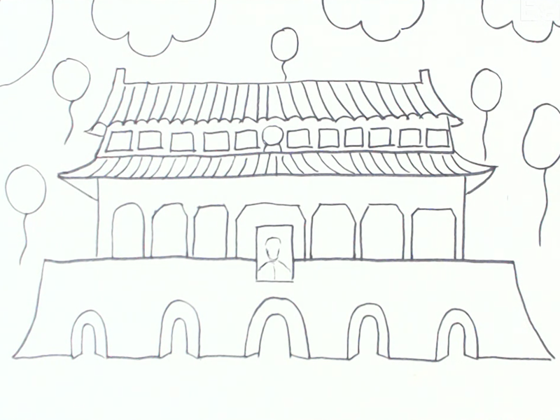 简笔画天安门轻松易懂
