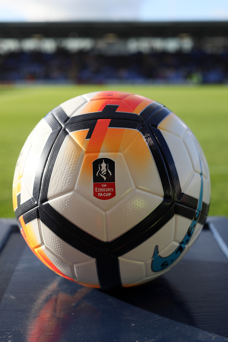 shrewsbury, england - november 04: nike ordem fa cup ballduring 