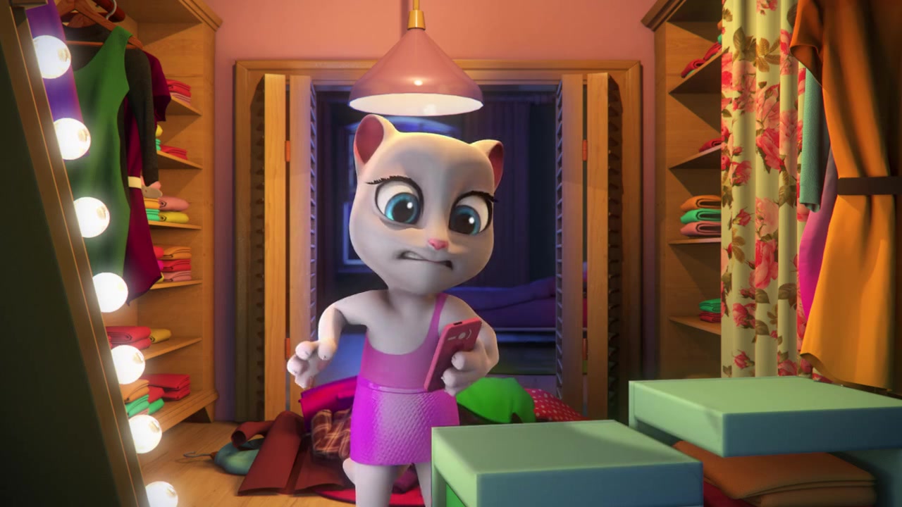 会说话的汤姆猫,汤姆猫的忍耐也是有限度的,安吉拉快一点好不好