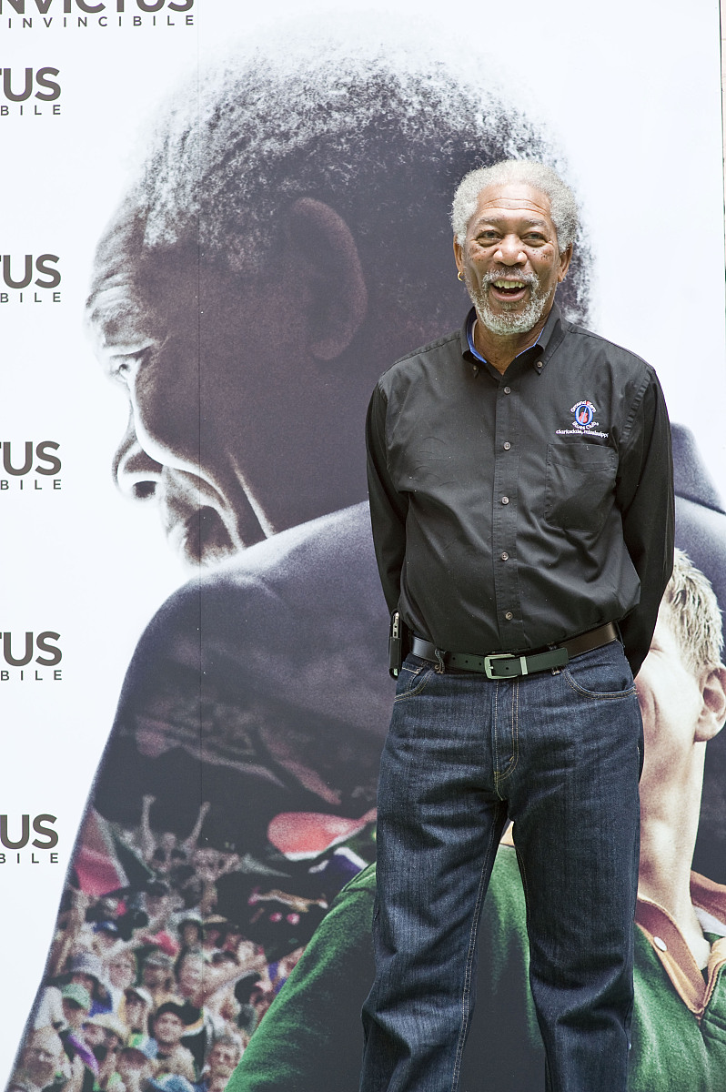 2010年2月5日讯,罗马,摩根·弗里曼(morgan freeman)当地时间2月4日为