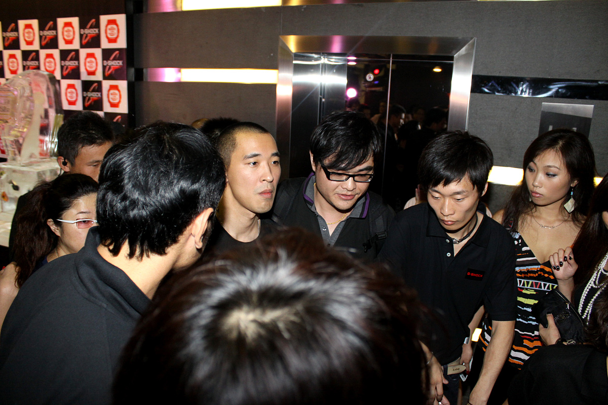 2010年9月15日,上海,运动腕表g-shock音乐派对在香港广场刘嘉玲的酒吧