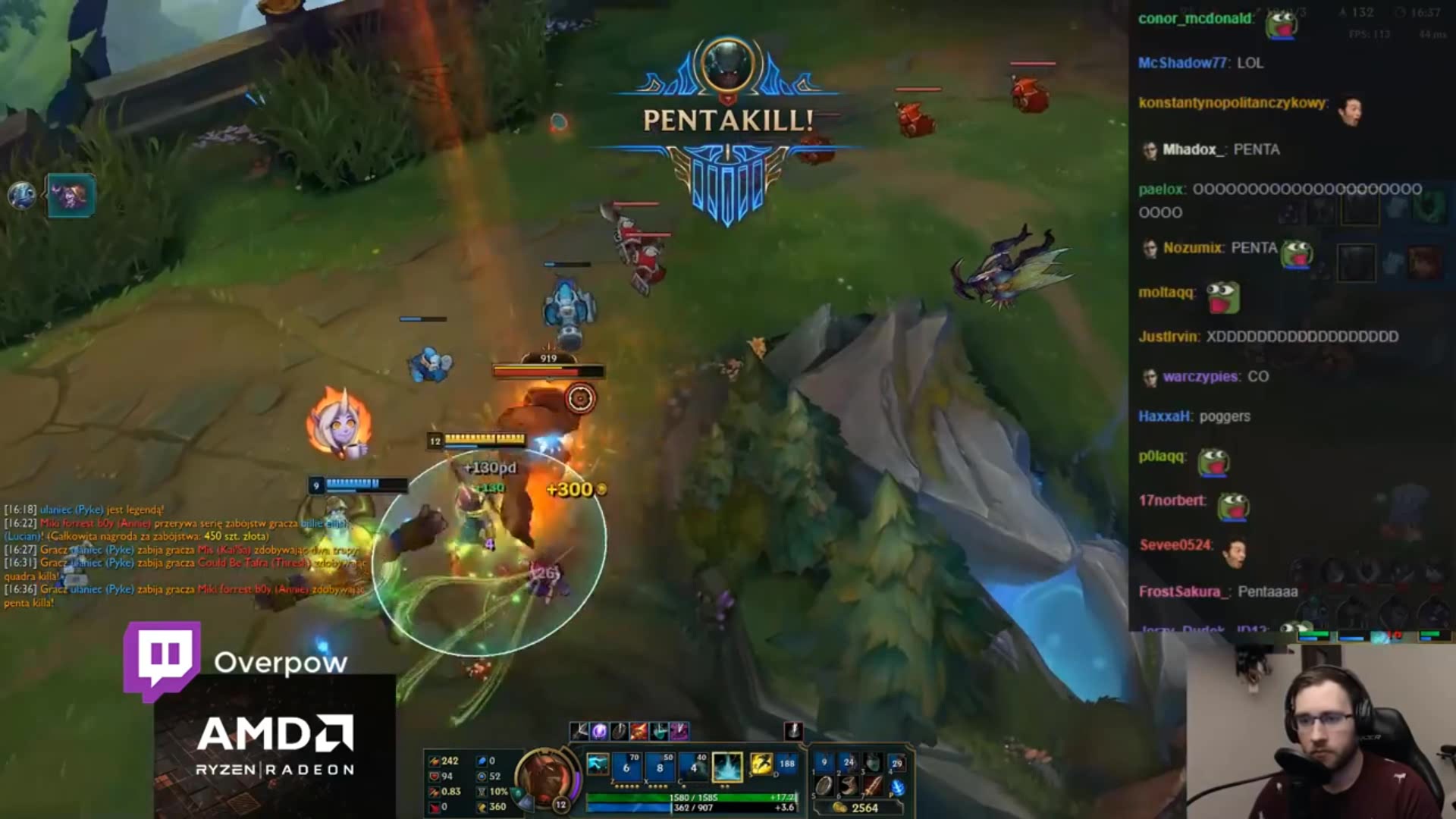 lol:派克这个英雄太无解了,大招不断跳,五杀就这么到手了