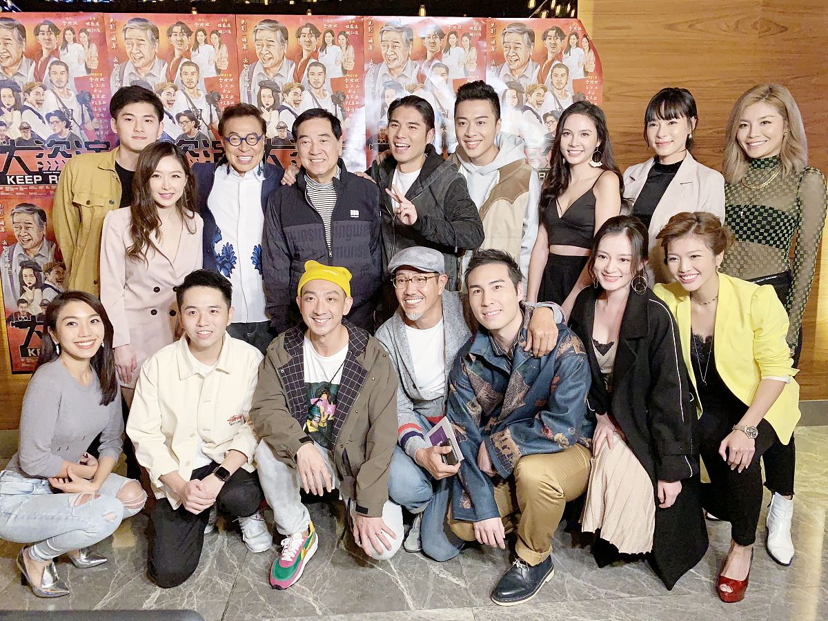 2019年12月30日,香港,明星出席《大盗演》友好首映场.秦沛,姜文杰,姜