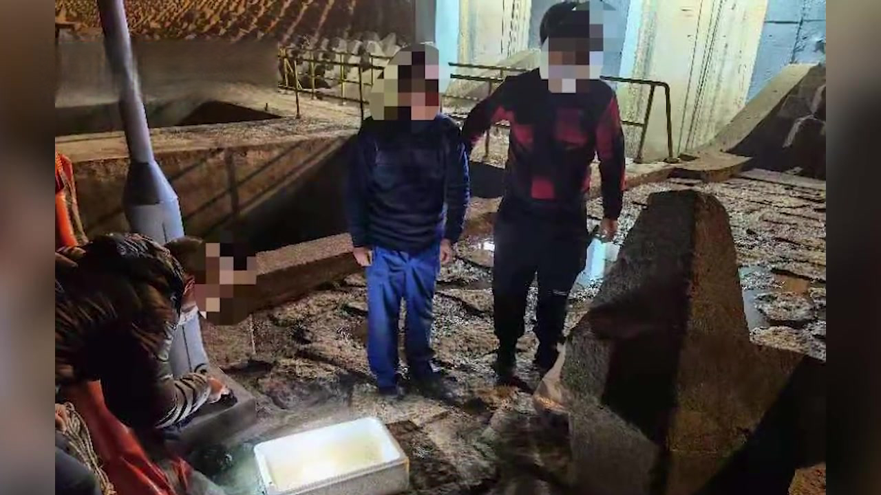 【幼苗也不放过?一家11口趁夜捞野生鳗鱼苗被抓,查获鱼苗小如蝌蚪】1月28日凌晨,上海金山