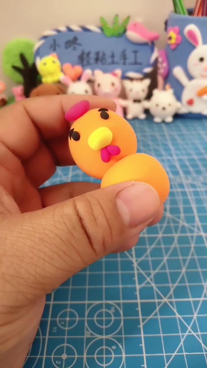 粘土捏小公鸡教程