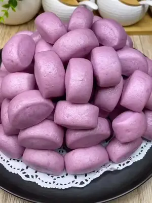  奶香紫薯小馒头,孩子超喜欢!