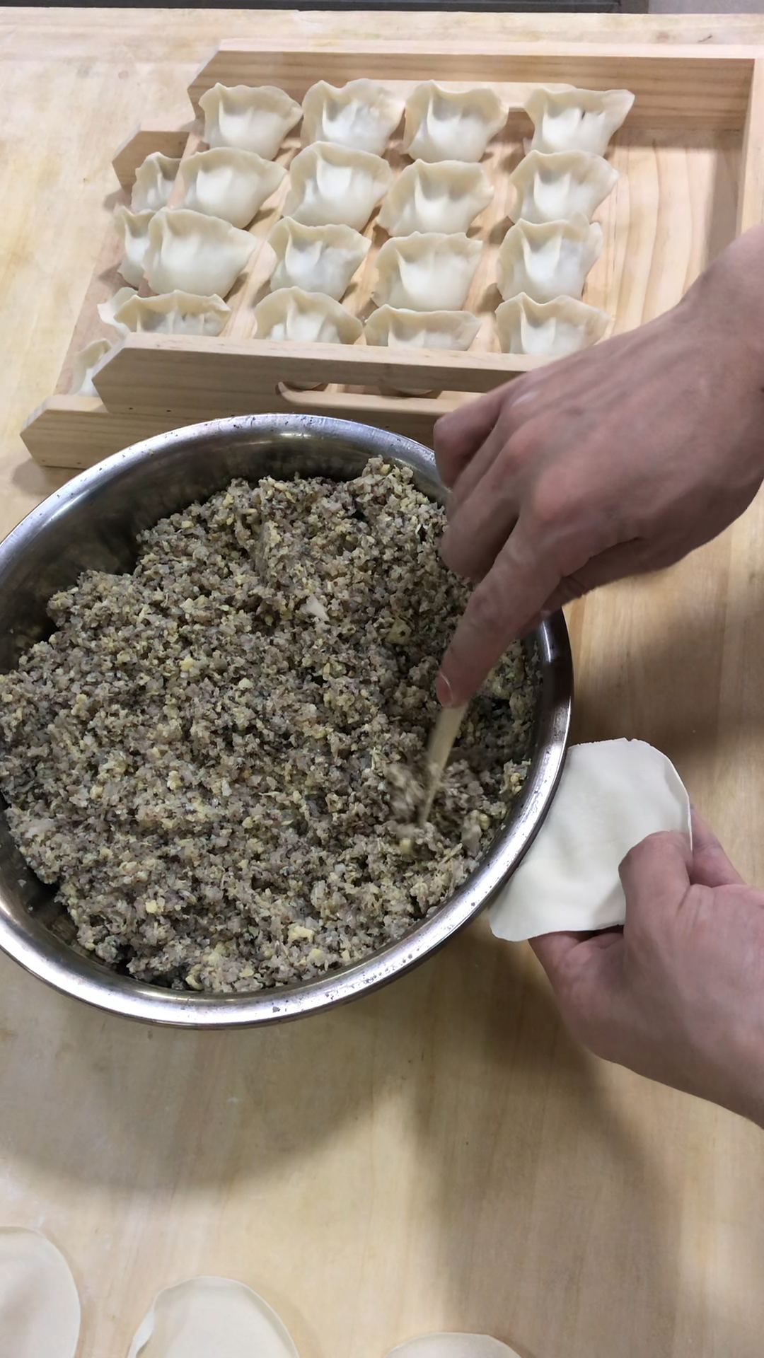 几秒钟学会快速包饺子