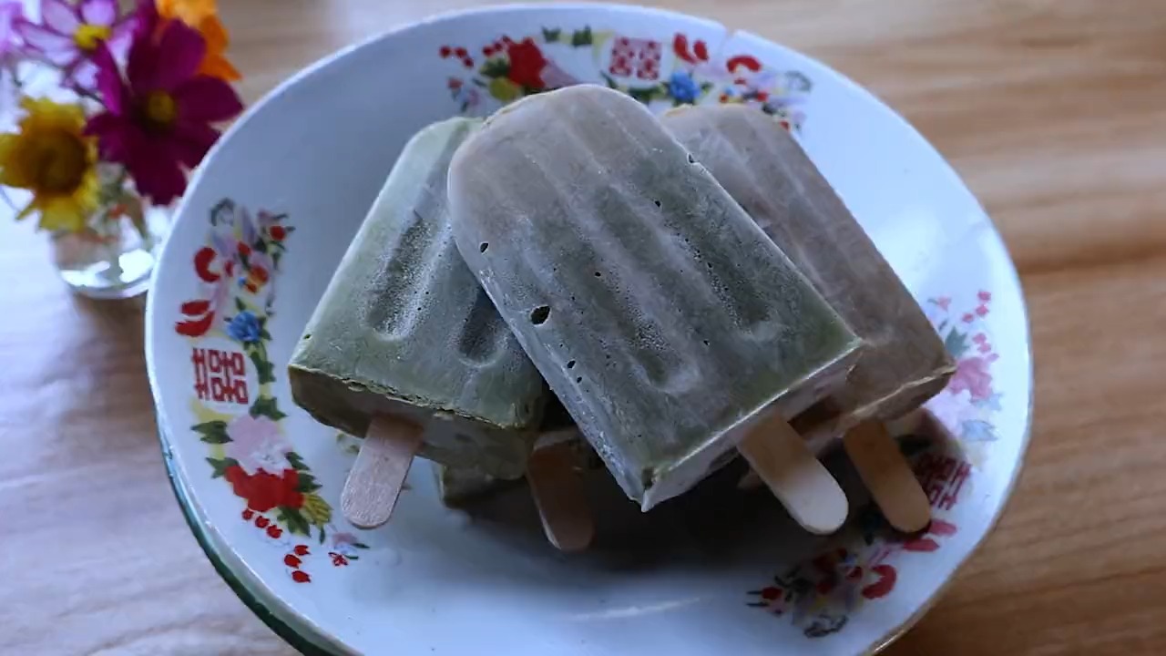#自制美食#夏天我们吃绿豆冰棒