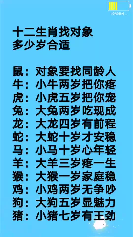 十二生肖婚配最佳年龄