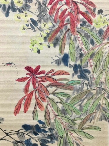 书画精品“晚蝶楣香”娄师白的绘画