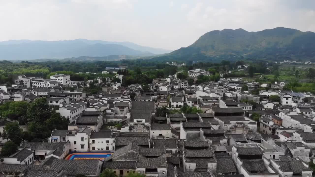 这一种门楼彩绘第一次见徽派