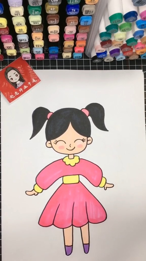 #简笔画#你们可爱的小公主来了