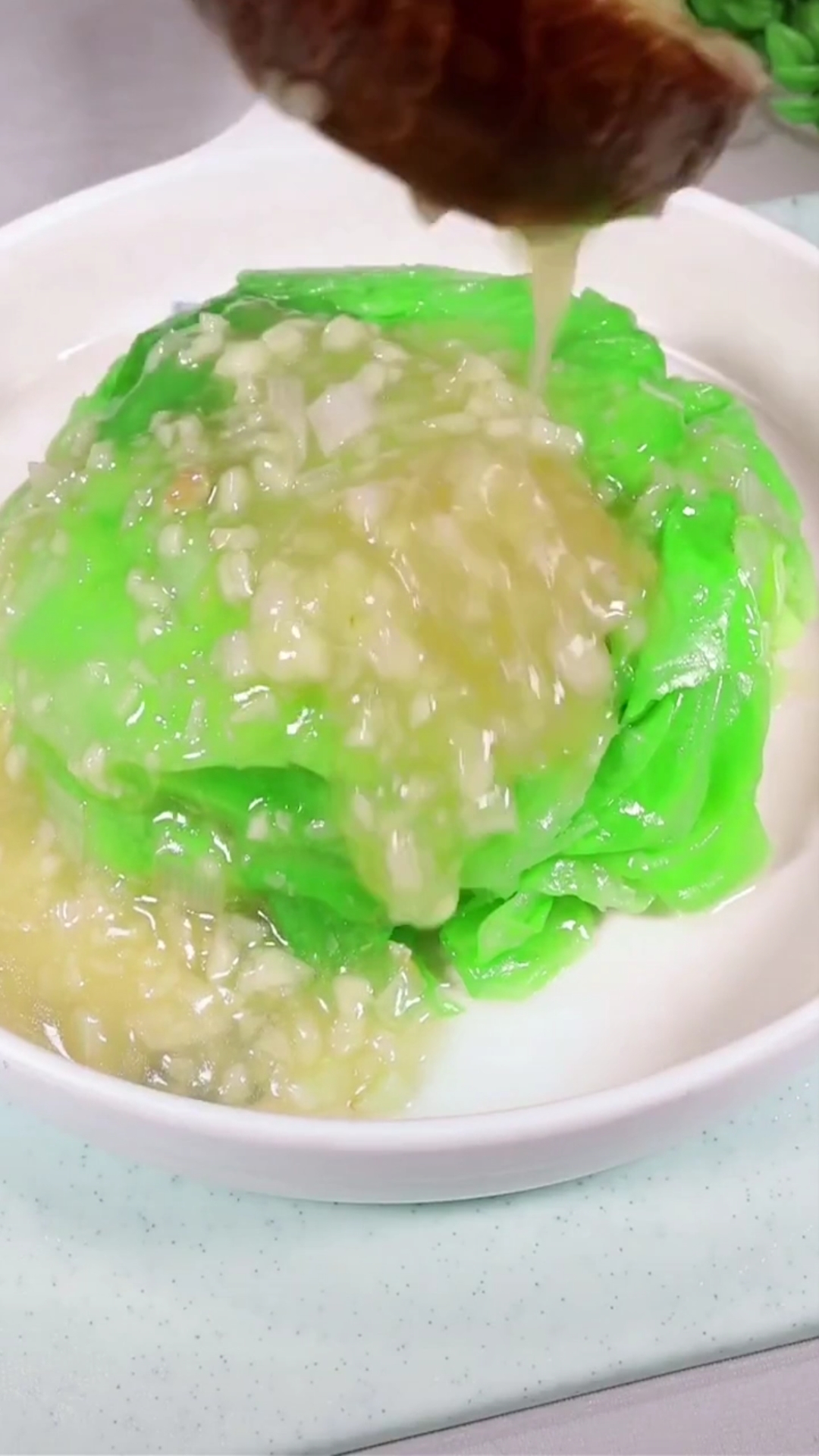 白玉翡翠,年夜饭青菜就做它