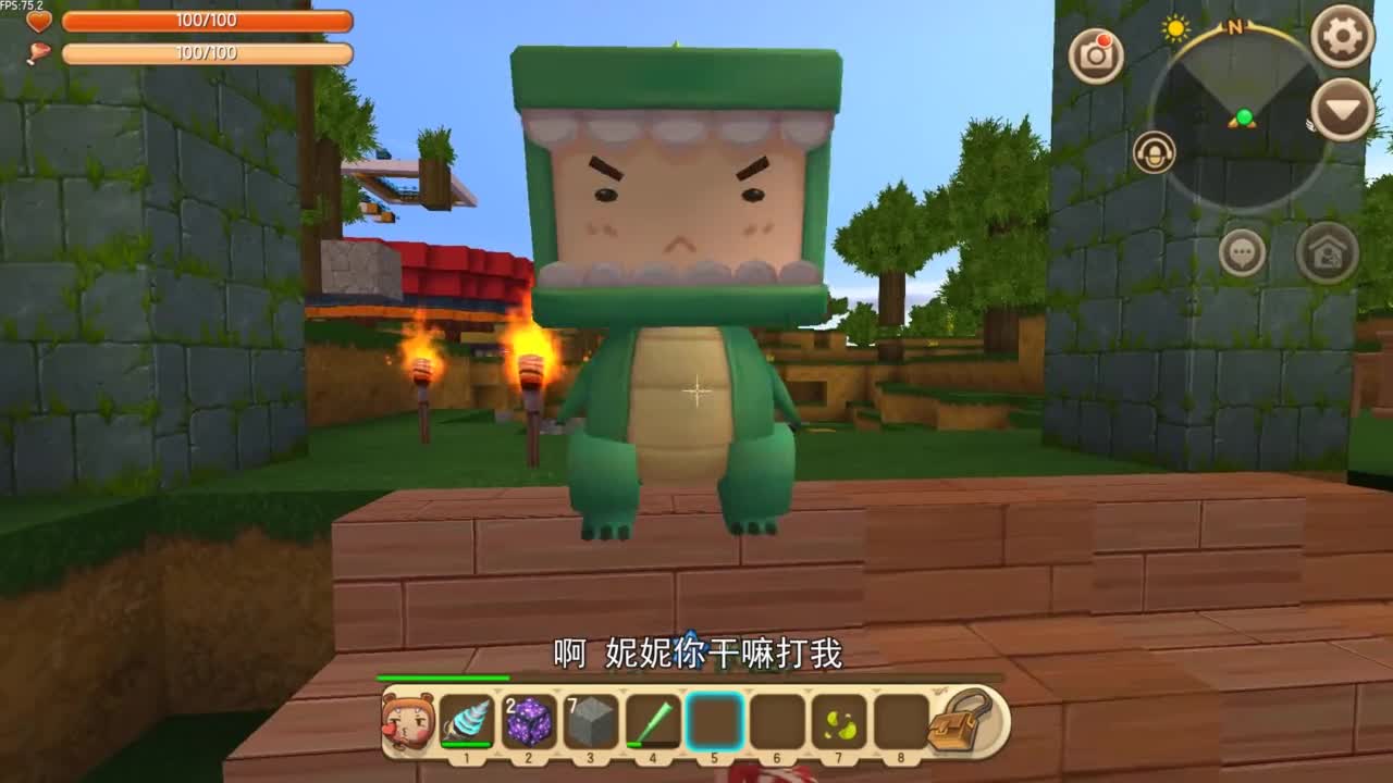 迷你世界你想吃什么口味的妮妮小乾准备了一口大锅,要坑妮妮