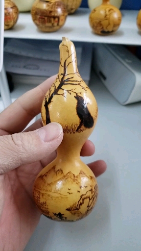 烙画葫芦~月光狼+山水
