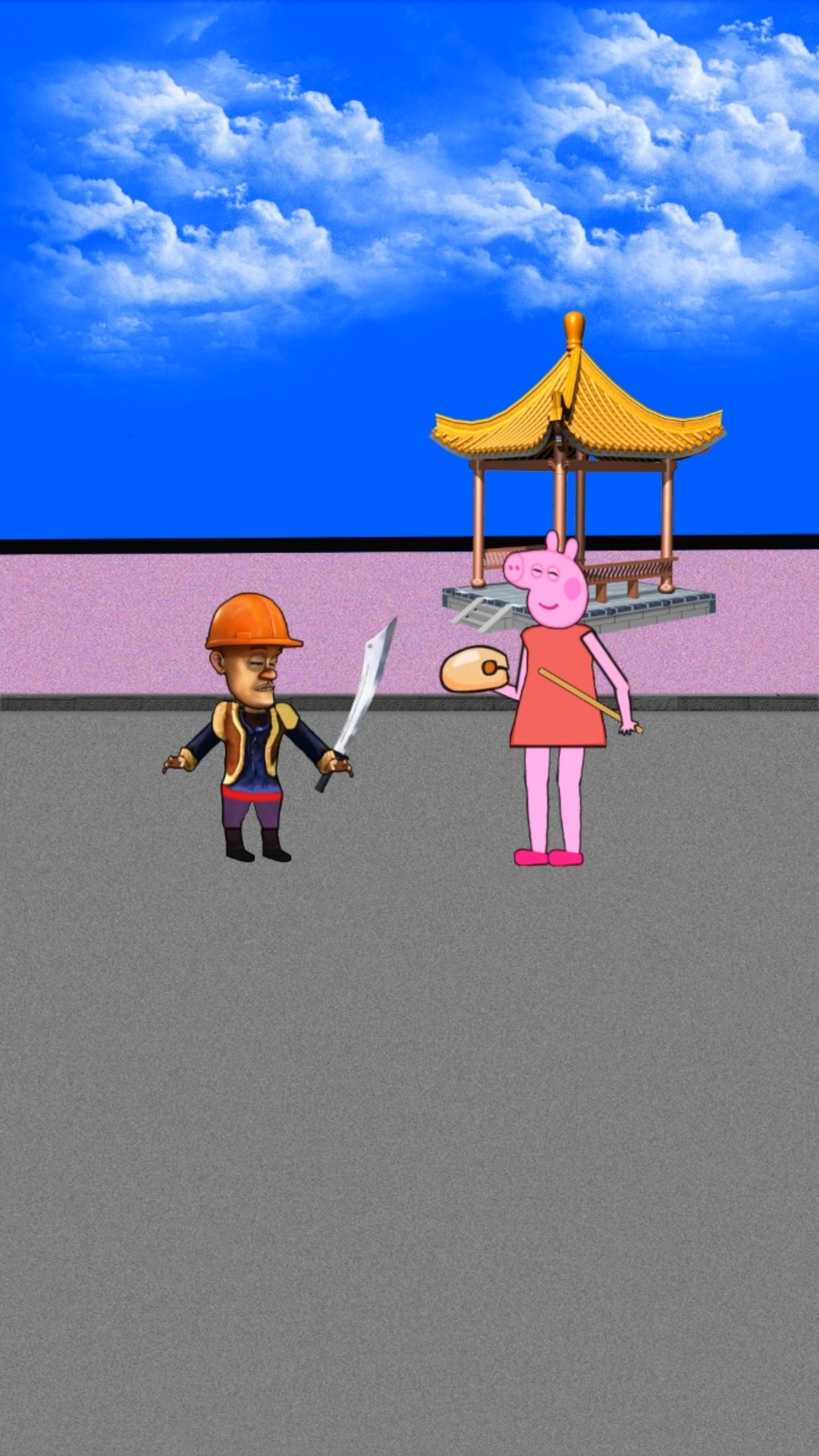 #动漫#小猪佩奇敲木鱼