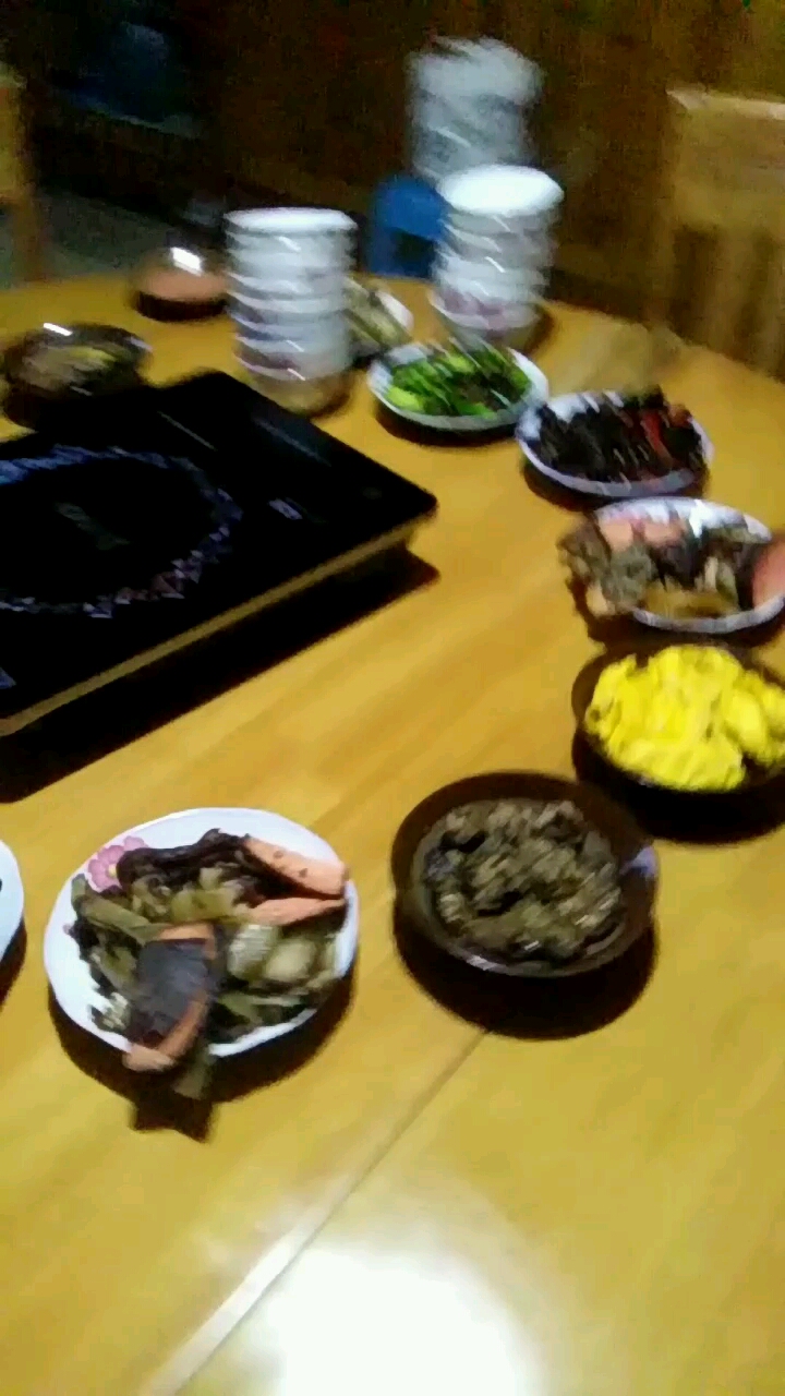 好丰盛的晚餐
