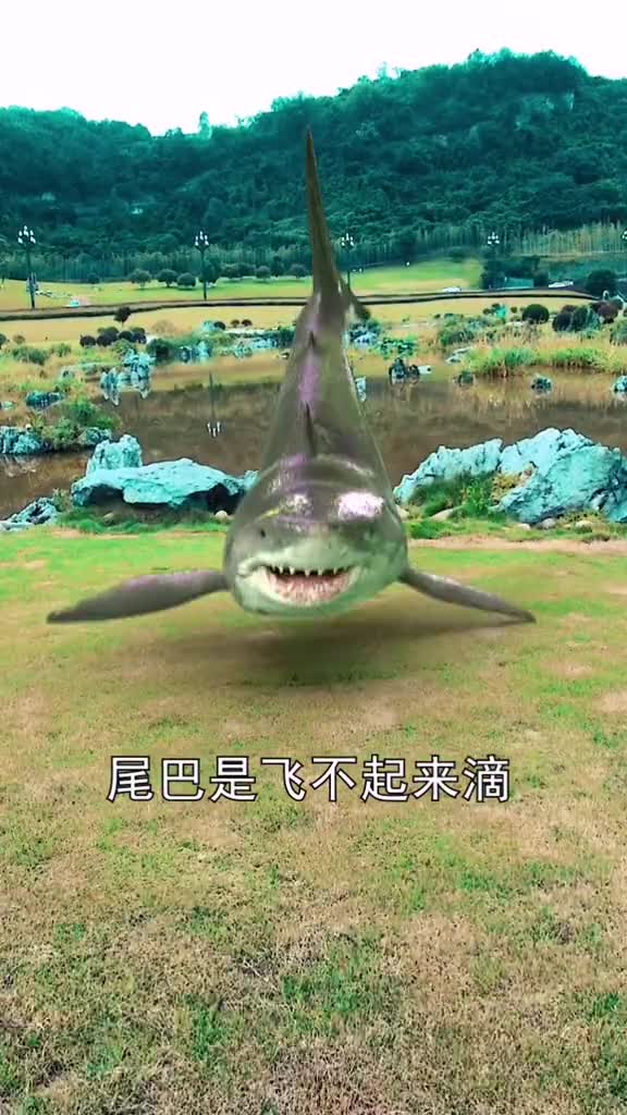 尾巴是飞不起来滴,试试我这个吧鲨鱼