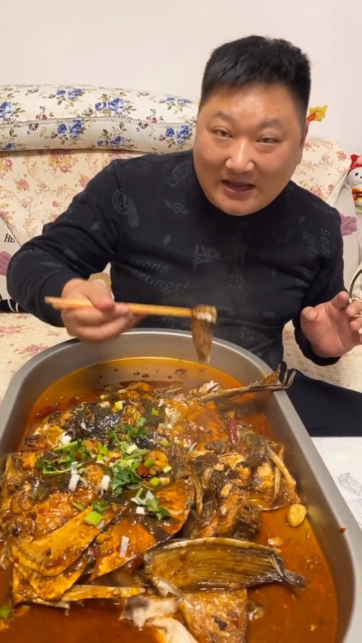 #自制美食#家庭版红烧鲢鱼头,感谢大家支持