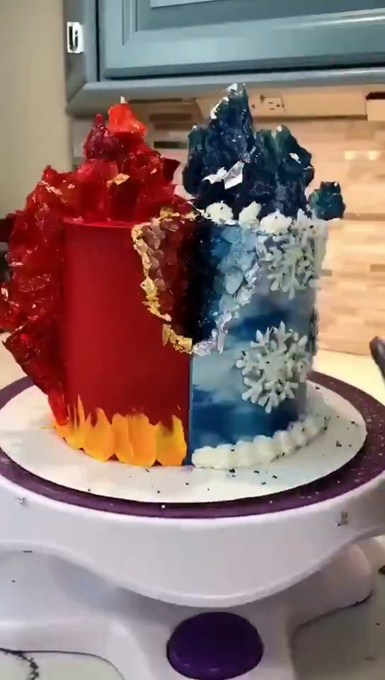 鸳鸯蛋糕像不像爱的魔力转圈圈!