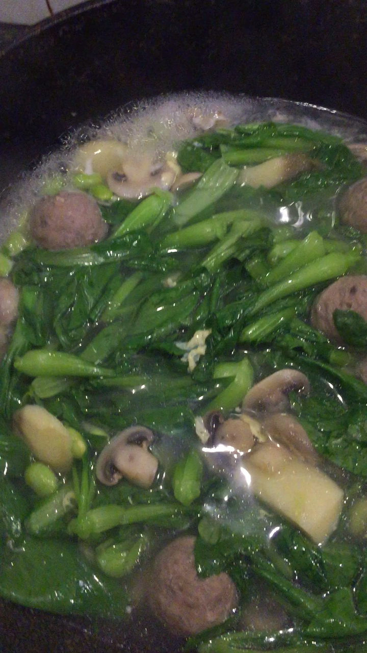 青菜肉丸汤