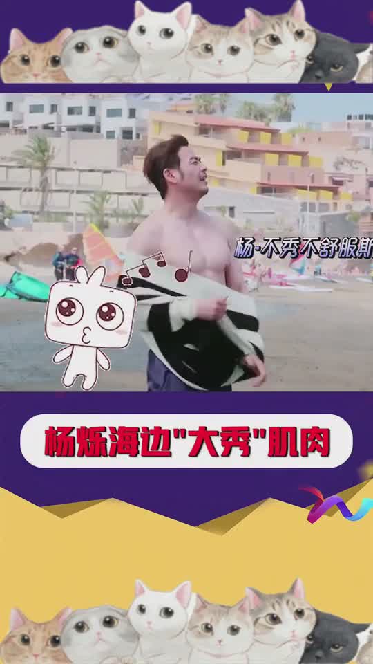 “小包总”海边大秀肌肉,果然名不虚传!这世界很酷我最爱的女人们杨烁小包总欢乐颂